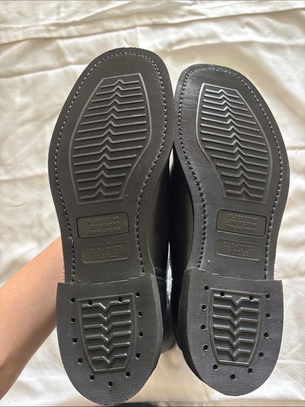 Sears Soft Jobs Super Cushioned Black Leather Boots Sz 7 D - Picture 8 of 10
